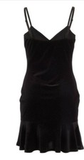 **NEW BLACK VELVET FLIPPY DRESS... UNWORN.