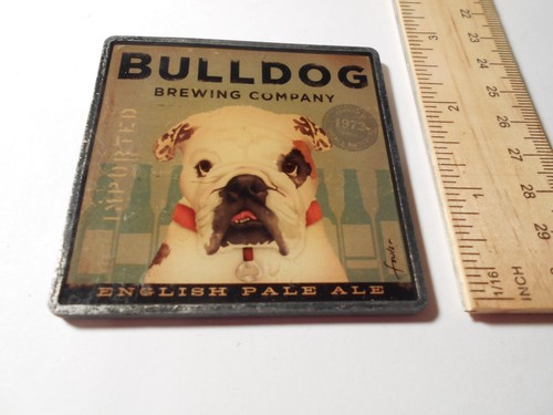 FRIDGE MAGNET Bulldog BREWING COMPANY English Pale ALE - Picture 2 of 3