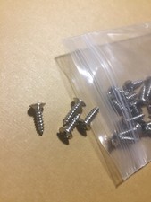 Hardened Pickguard Screws Chrome Plated Nickel Steel 20pcs 4 x 1/2" 3mm X 12mm