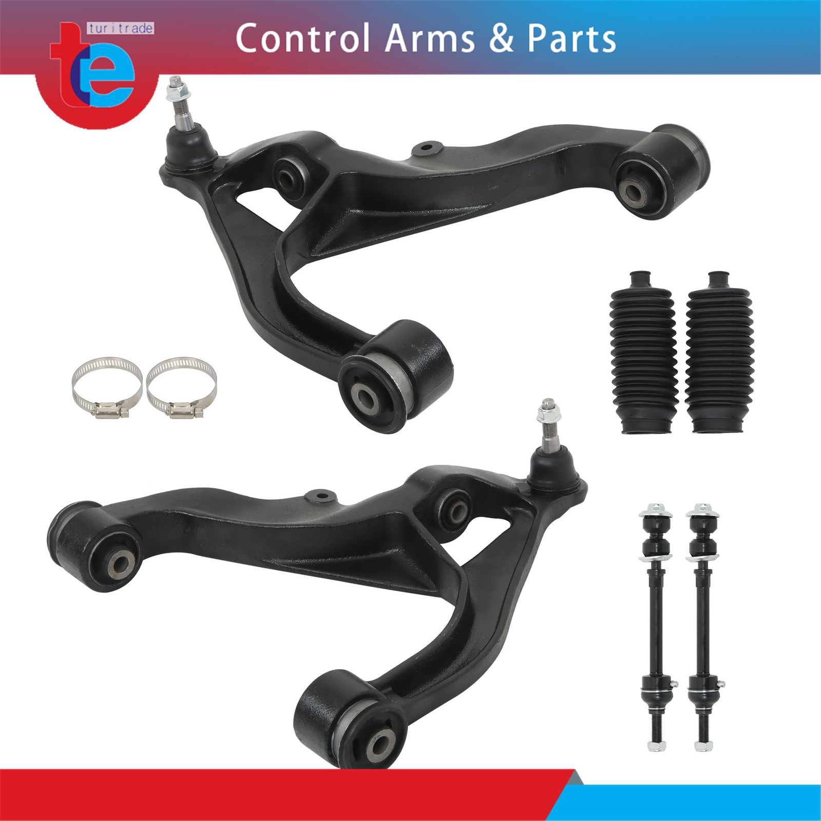 For 2019-2021 Ram 1500 Classic 4WD Front Lower Control Arm Ball Joint Sway Bars