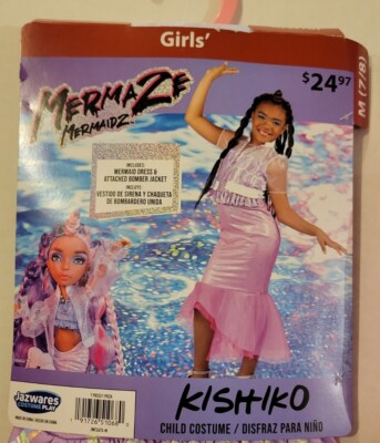 Kishiko Mermaze Mermaidz Child Costume Size M 7/8