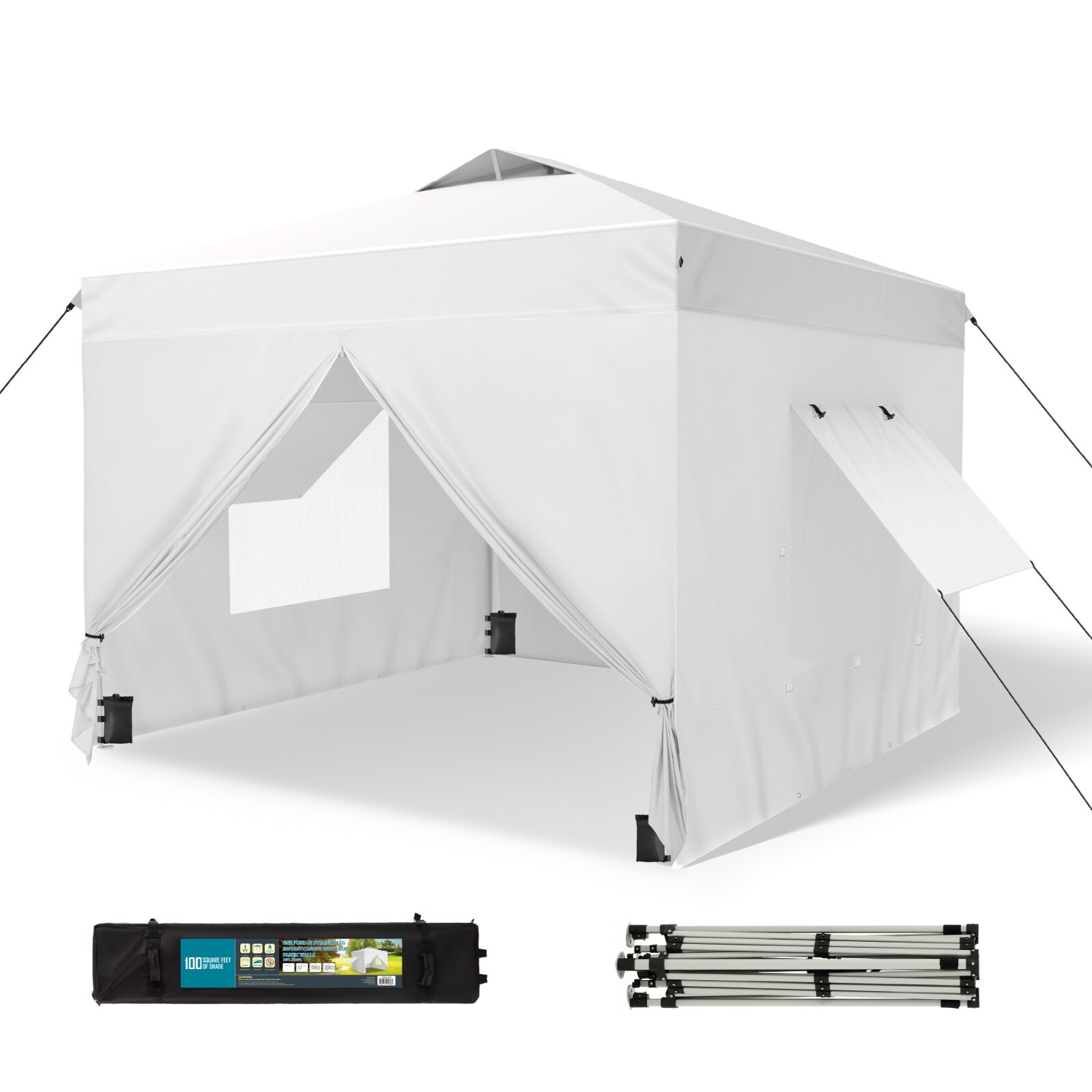 Party Tent Folding Portable Canopy With Sidewall