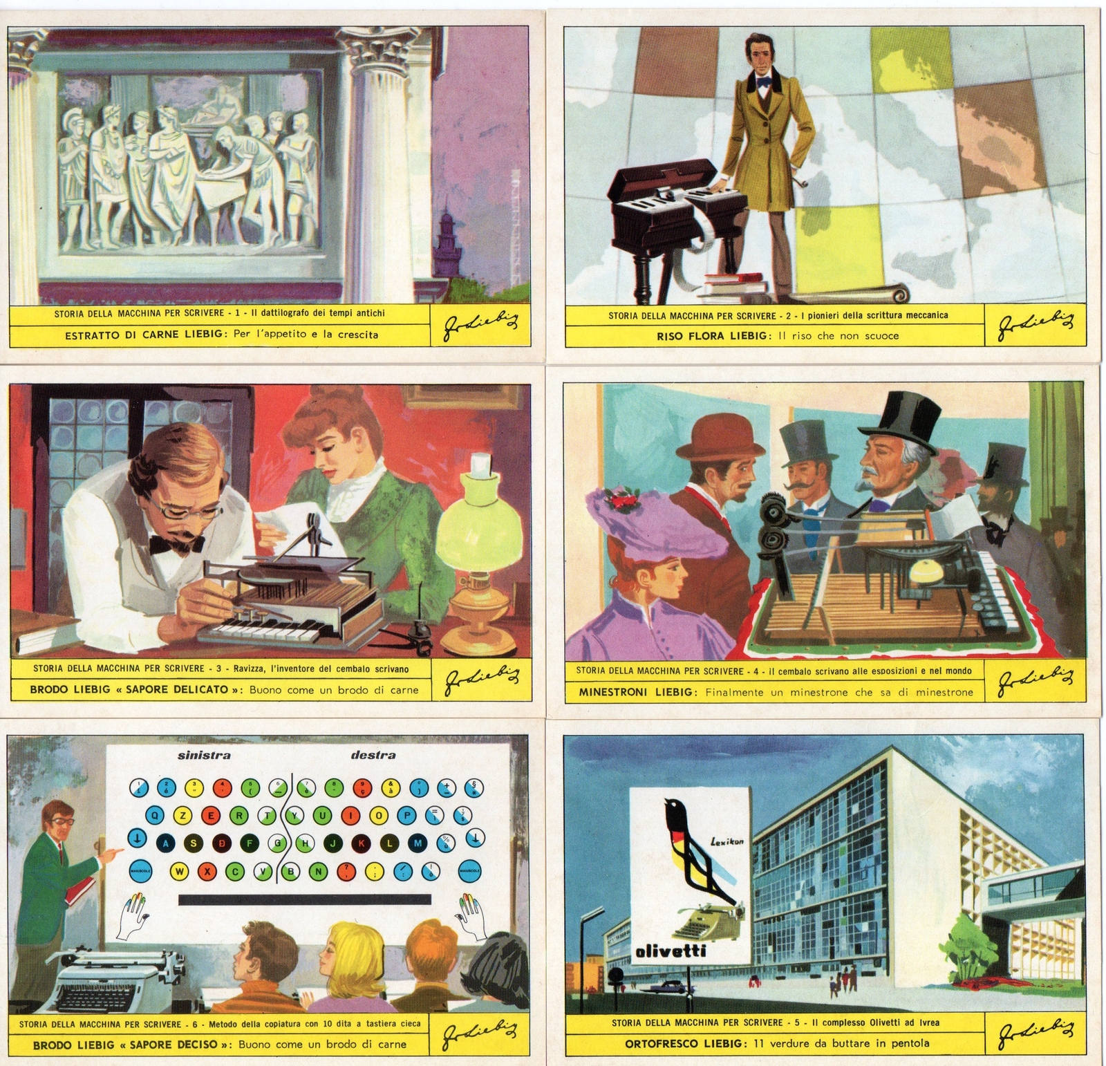 S 1857 / LIEBIG / STORIA DELLA MACCHINA PER SCRIVERE (ITA) MF48011