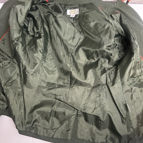 Talbots Wool Blazer Womens Sz 4 Green Jacket Career Holiday Buttons Work Office - Picture 12 of 17