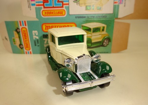 Matchbox Superfast Nº 73C Ford Modelo "A" Crema/Verde Relleno con Rueda de Repuesto - Imagen 4 de 6