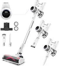 55Kpa Cordless Vacuum Cleaner 600W Lightweight Stick Vacuum Cleaner Rechargeable