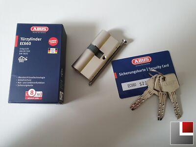 Profilzylinder EC660 m. N&G, verschiedenschlie., Sicherungskarte, 3-10 Schlüssel