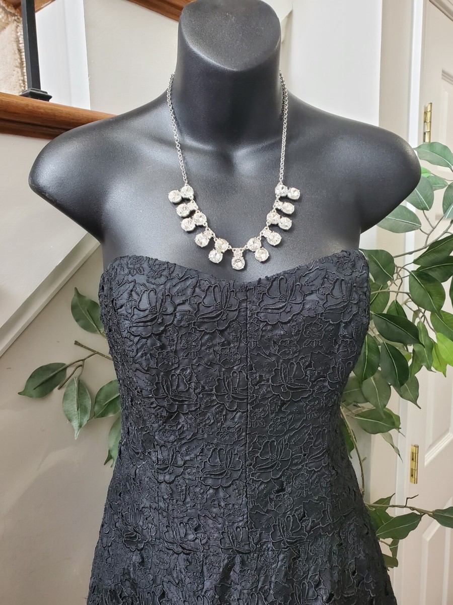 Nicole Miller Vintage 100% Silk Black Floral Lace Embroidered Sleeveless Dress 6 | eBay Nicole Miller Vintage 100% Silk Black Floral Lace Embroidered Sleeveless Dress 6 | eBay