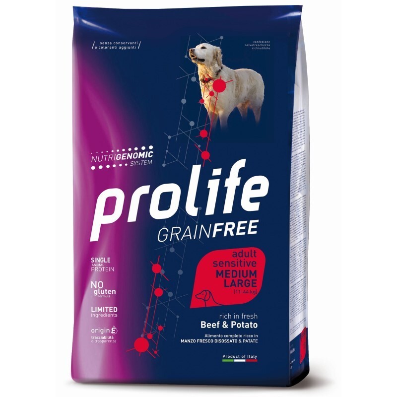 Prolife Dog Grain Free Sensitive Manzo e Patate 10kg - Offerta Shop