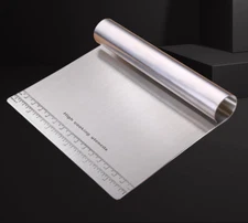 6 inch Stainless Steel Durable Pizza Dough Scraper Cutter Flour Pastry Cake Tool