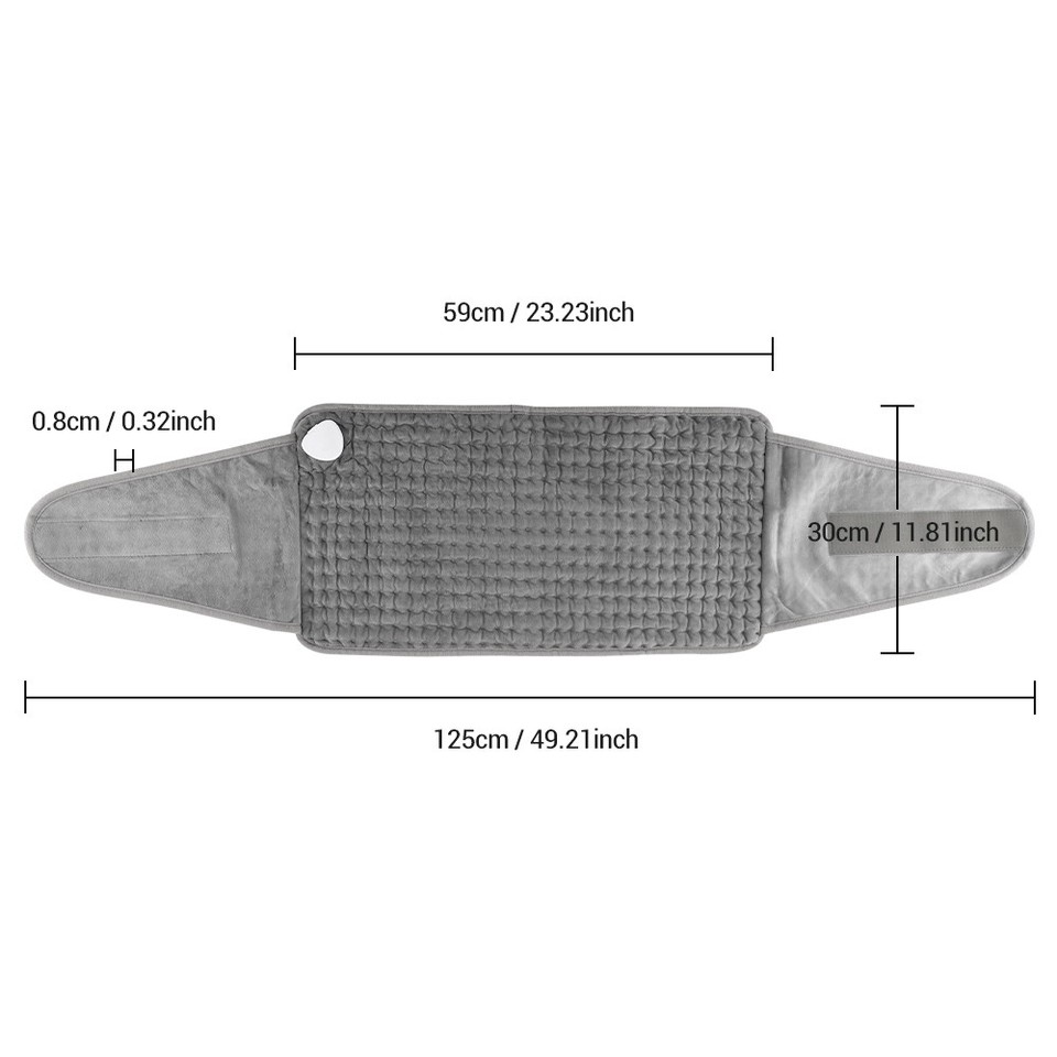 Electric Heating Waist Belt Heat Pad Back & Cramps Pain Relief Warmer