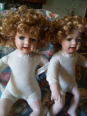 2002 Porcelain Twin Dolls by Collections