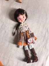 Full Set BJD Doll 1/6 Girl Hair Wig Face Makeup Eyes Outfits Shoes Handmade Gift