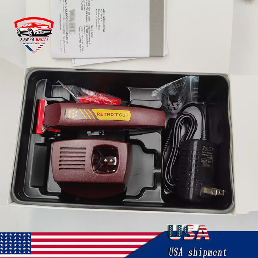 Professional 8412 Cordless Retro T-Cut Trimmer 5 Star Series US Stock