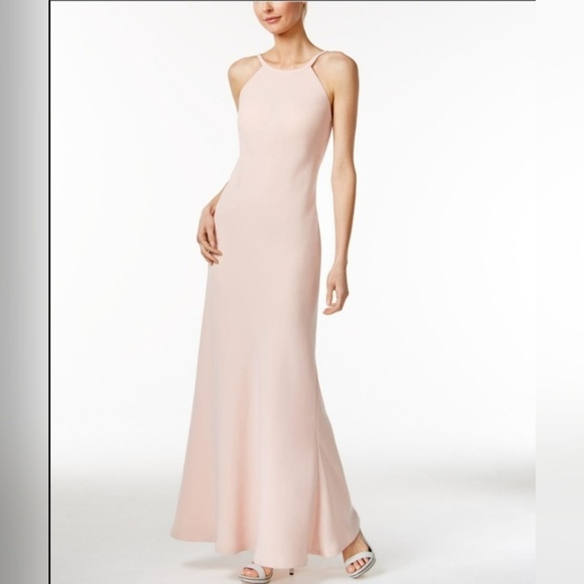 calvin klein backless dress Calvin Klein Backless Jersey Knit Maxi Dress In Black Beauty - 60% Off