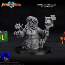 Dwarven Herbalist by Epics N Stuffs | D&D | DnD | Print on Demand