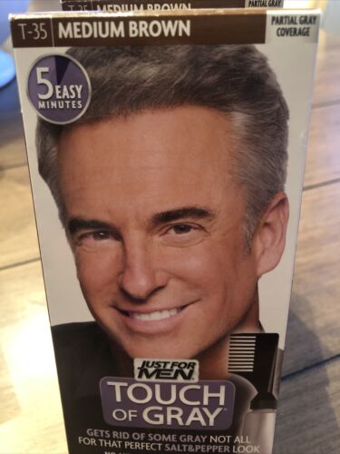 Just For Men Touch of Gray Hair Color Medium Brown T-35 X 2 New In Box  11509041364 | eBay