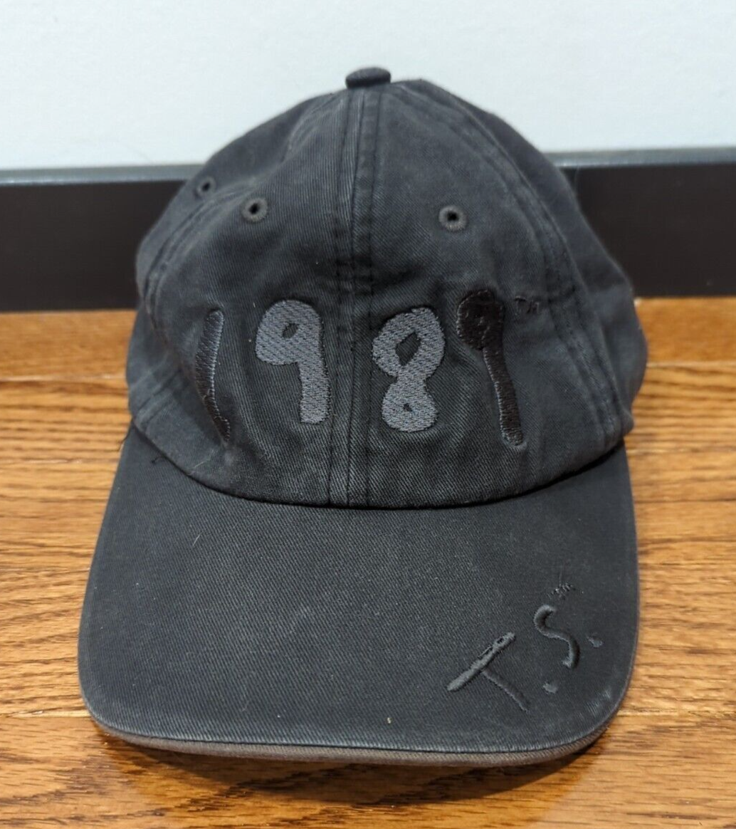 Taylor Swift 1989 T.S. Hat / Cap Black Adjustable Back Official