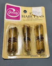 Vtg 137/2 Goody Hair Pins 1977 NOS Bobby Pins Assortment Ball Ends