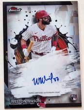 2024 Topps Finest Weston Wilson Rookie Auto Autograph RC #FA-WW Phillies