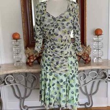 ANNA SUI 2 PC Skirt Top Ruching Lined Mesh Skirt