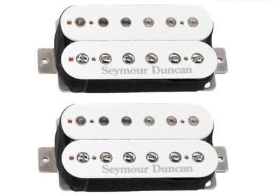 Seymour Duncan Custom 5 SH-14 Bridge & Jazz SH-2n Neck White Humbucker Set 