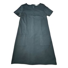 Gap Black Short Sleeve Scoop Neck Pocket Dress Mod Office Causal Women’s Size M