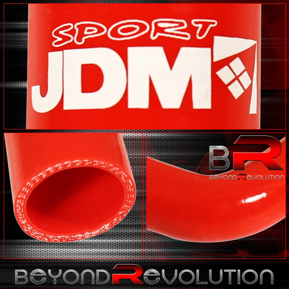 Красный силиконовый шланг радиатора обновления JDM для 02–06 Acura Honda Rsx K20A Dc5 - Изображение 3 из 3