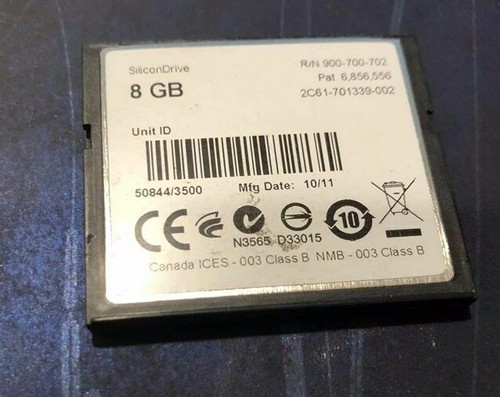 MEM-0094-01 SSD-C08G-3628 8GB COMPACT FLASH For F5 Routers - Picture 2 of 3
