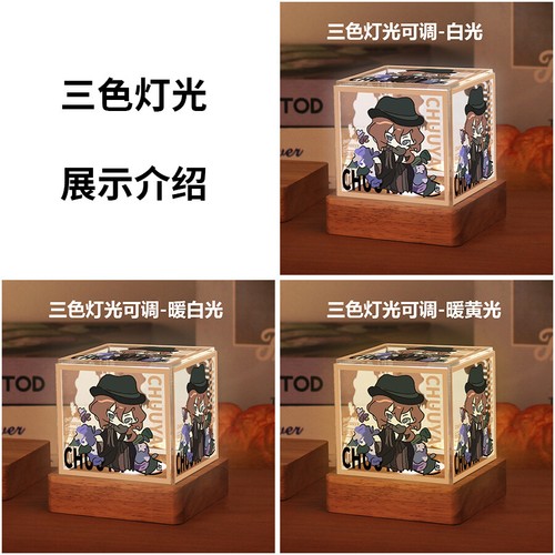 Anime Bungo Stray Dogs USB Plug-in Model Night Lamp Light Cospaly Gift Cartoon - Picture 2 of 9