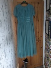 full length dress chest opening double layered, special occasions