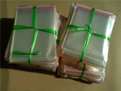 100 Sacchetti Cellophane Trasparenti Auto-adesivi Richiudibili - 8x14cm