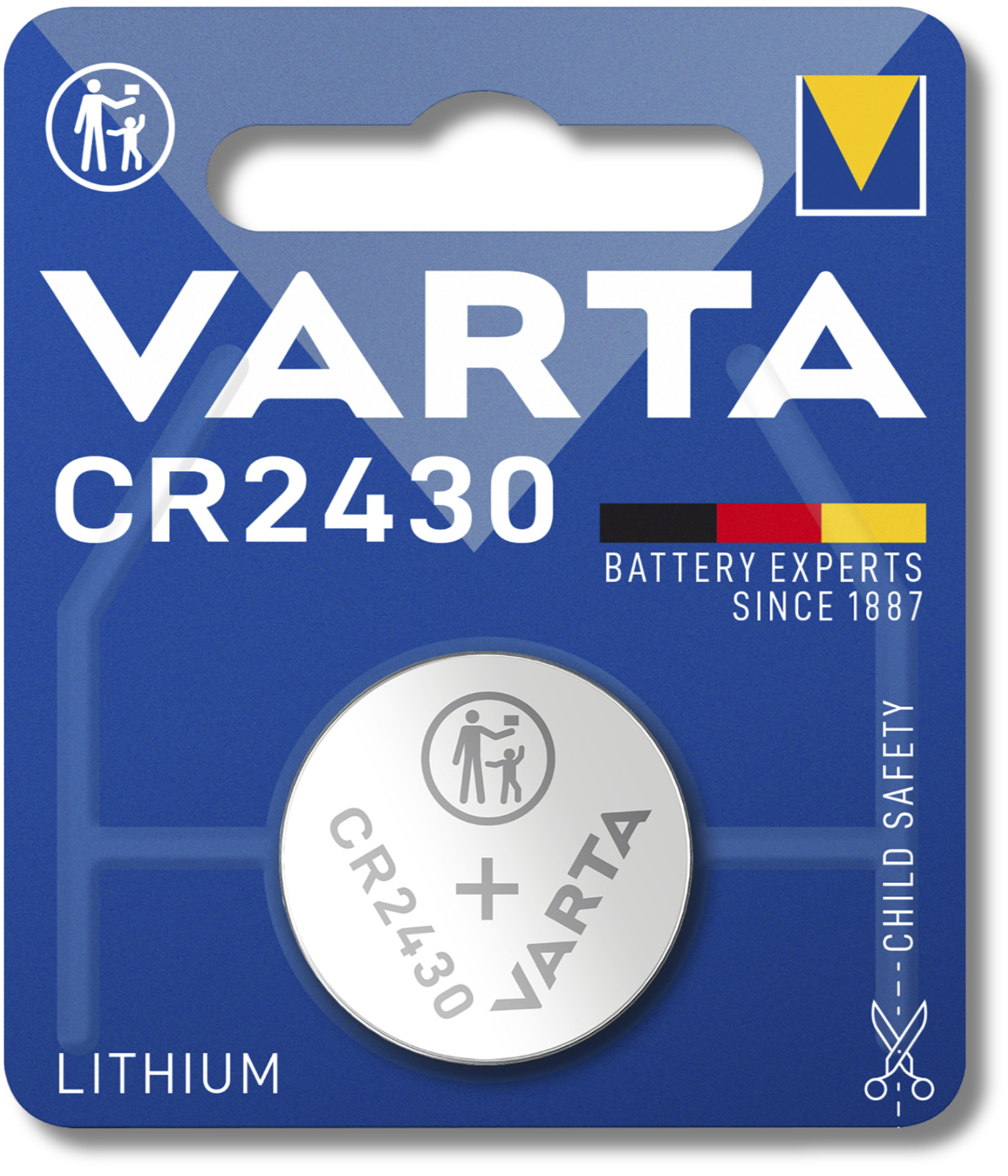 1x VARTA CR2430 Battery High Quality Lithium Cell 3V DL2430 *EXPIRY 04/2035*