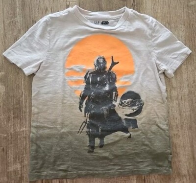Gap Kids Star Wars Mandalorian Bounty Hunter T-Shirt Boba Fett S