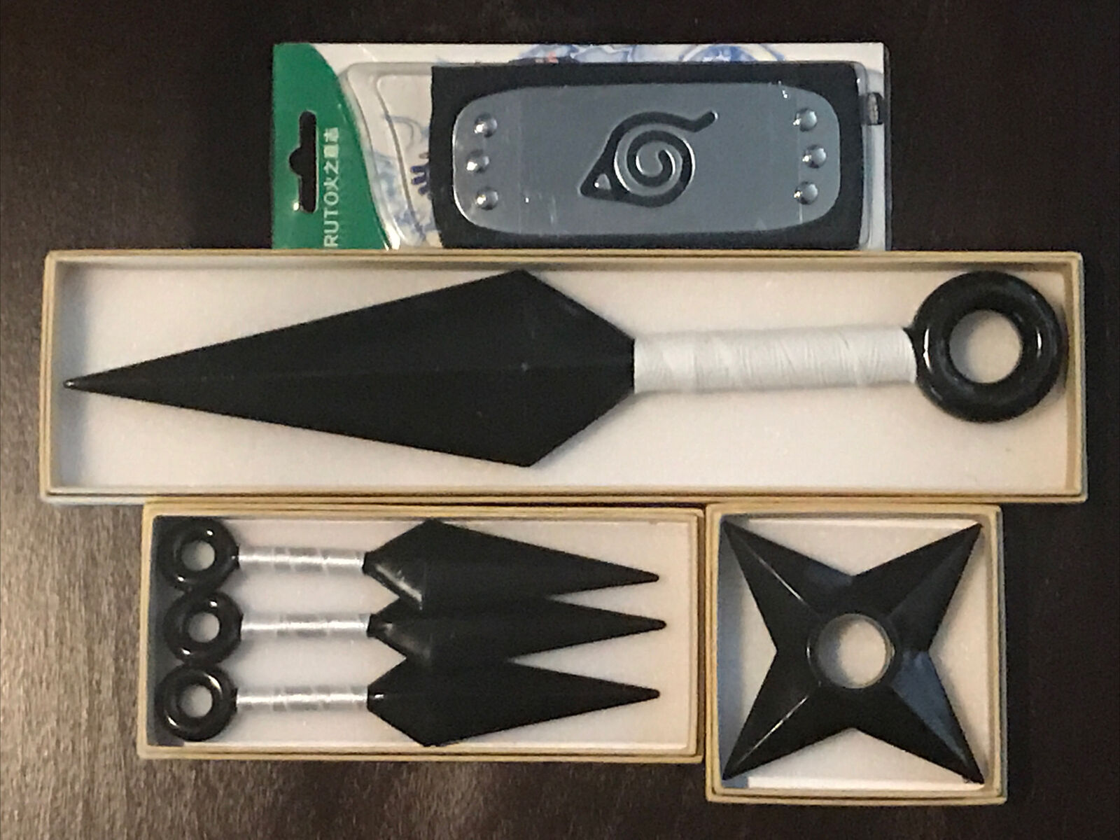 Kit ninja Naruto Kunai Naruto Shuriken Bandana Névoa Kisame +