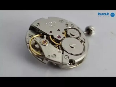 Working Hand winding HMT Pilot White Dial 17 Jewels Transparent Back Wrist  Watch