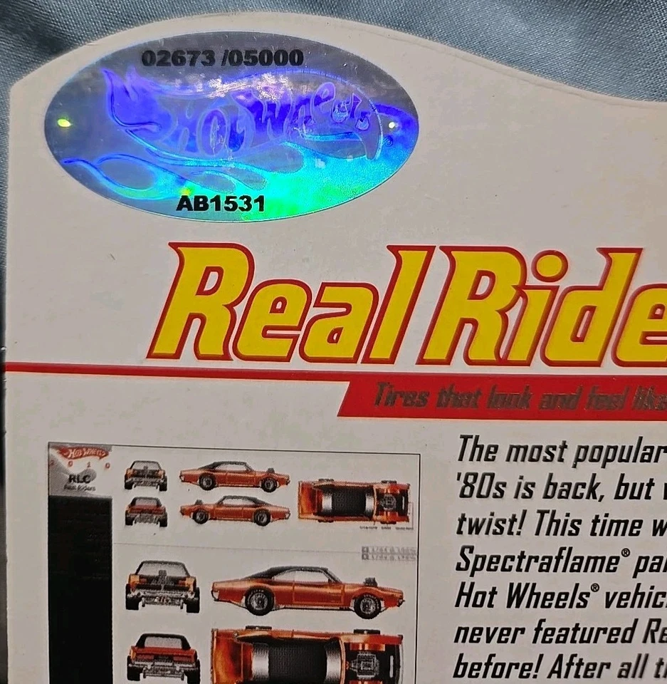 HOT WHEELS REAL RIDERS SERIES 9 LARGE & IN CHARGER #02673/05000 L.E. World Wide - Image 3 of 4