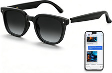 2026 AI Smart Glasses with Bluetooth,Open-Ear Audio Bluetooth Glasses for Men,Re