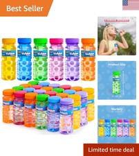 Vibrant Bubble Wand Set - 6 PCS for Toddlers, Perfect Outdoor Fun Party Favors
