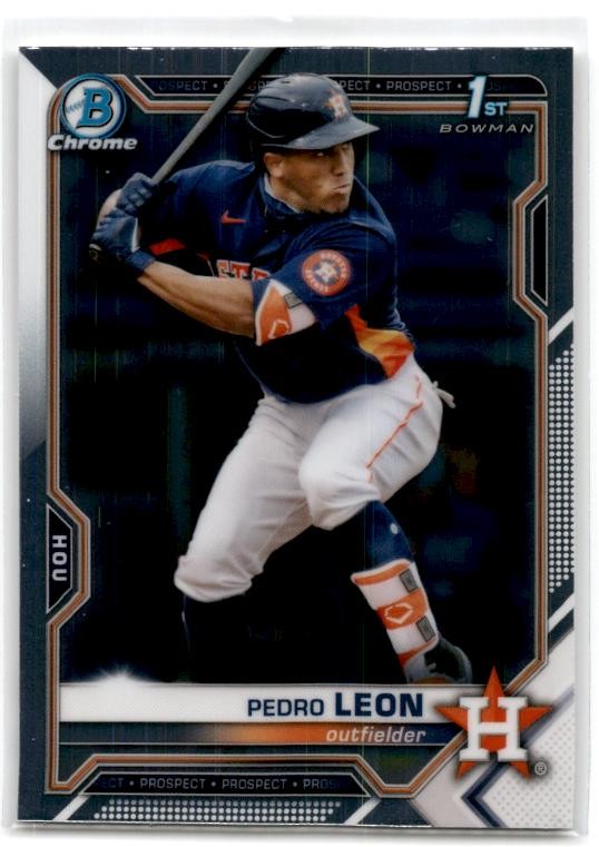 2021 Bowman Chrome #BCP-189 Pedro Leon Prospects Houston Astros