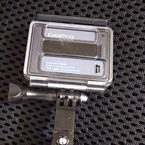 GoPro Waterproof Case Housing w/ Mounting Buckle & 3M VHB Adhesive, Clear/Black