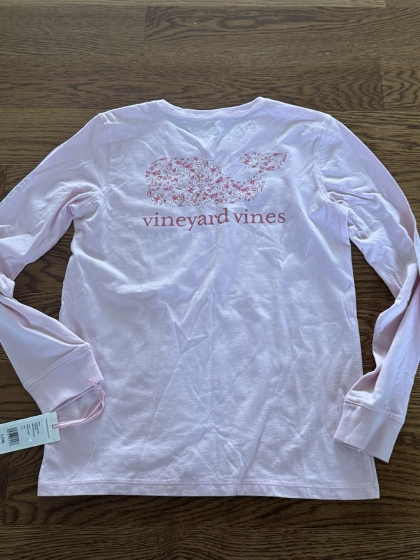 NWT Vineyard Vines Girls XL Pink Mother's Day Whale T-Shirt 14