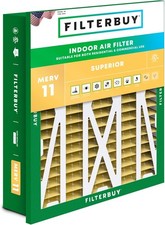 Filtro de aire Filterbuy 20x25x5 MERV 11, repuesto de horno de CA para Amana & Goodman