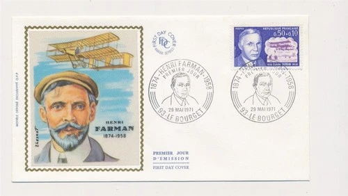 D340420 France FDC Aviation - Aircraft Henri Farman