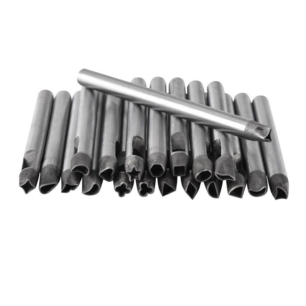 20pcs Carbon Steel Punch Tool For Leather Craft Projects