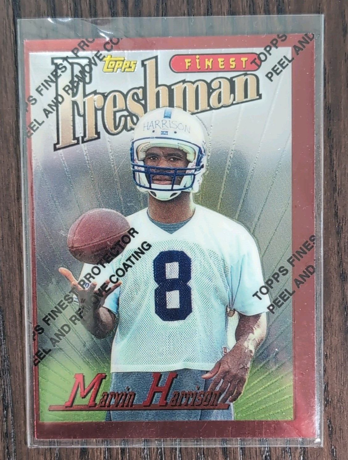 Topps 1996 Finest Marvin Harrison #243 Freshman Rookie Colts Football Card