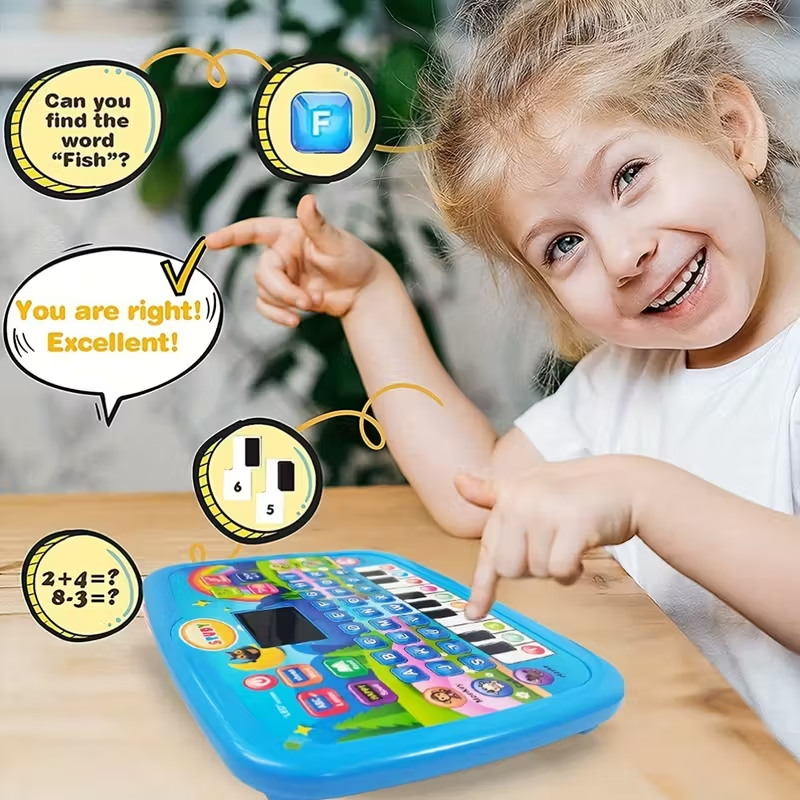 Kids Educational Learning Machine Toy Alphabet Numbers Music Animal ...