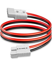 175A Quick Connector Plug 6AWG Cable Fits 2 To 4 Gauge Power Forklift Jumper