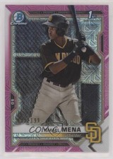 2021 Bowman Chrome Prospects Mega Box Pink Mojo Refractor /199 Ismael Mena 04cw