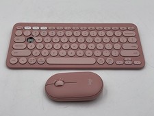 Logitech Pebble 2 Combo, Wireless Keyboard and Mouse Tonal Rose - READ
